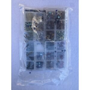 Hotfix Rhinestone Kit Nail Art Multi Size Crystal Gems Iron On Set Flat Back